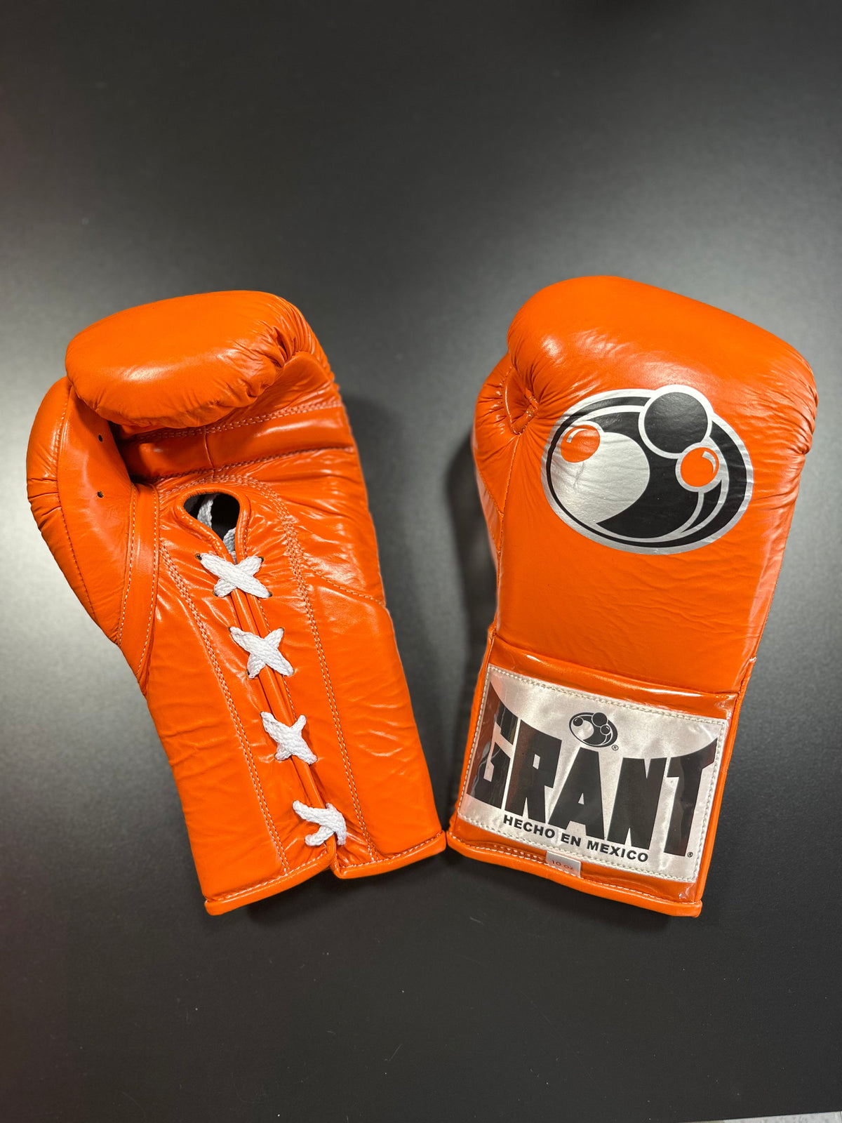 Grant Boxing Gloves 10oz Lace - Orange