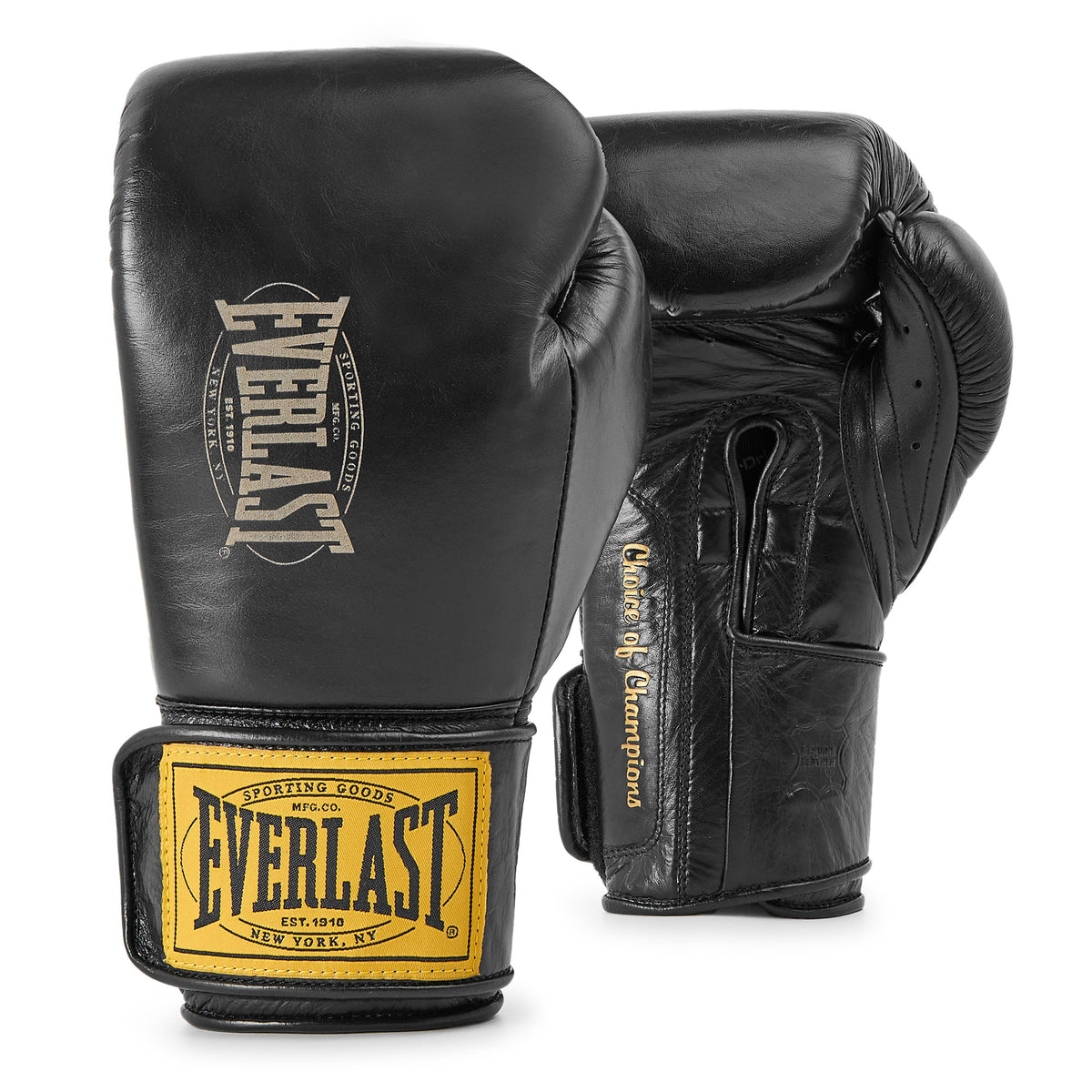 Everlast 1910 Pro Leather Hook and Loop Training Boxing Gloves