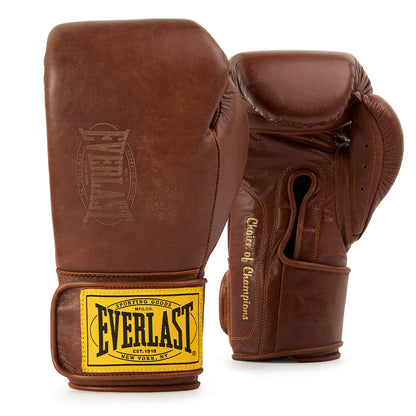 Everlast 1910 Pro Leather Hook and Loop Training Boxing Gloves