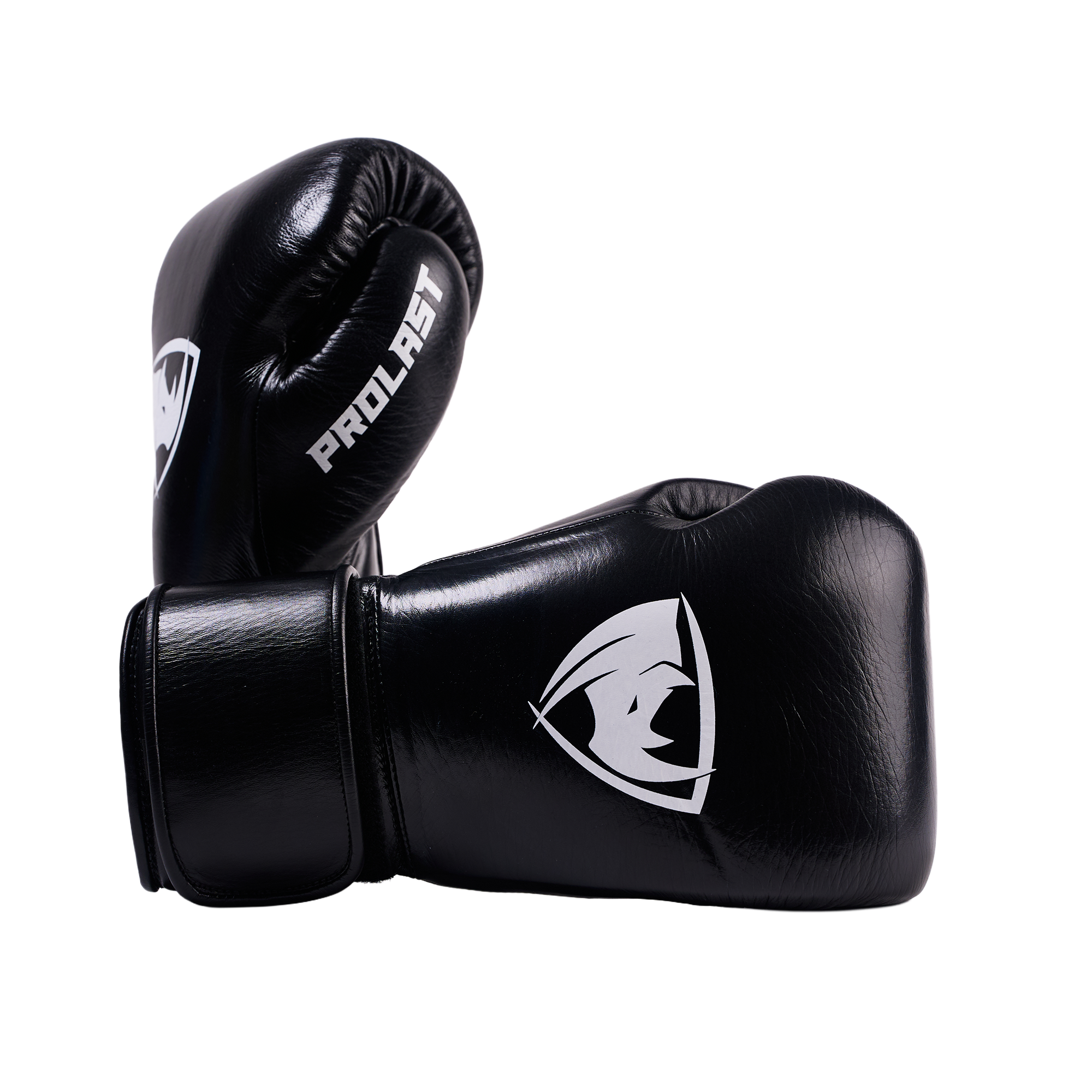 Prolast PG Professional Boxing Gloves Charcoal Black - Velcro ( Hand Made )
