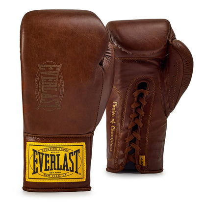 Everlast 1910 Pro Leather Laced Training Boxing Gloves