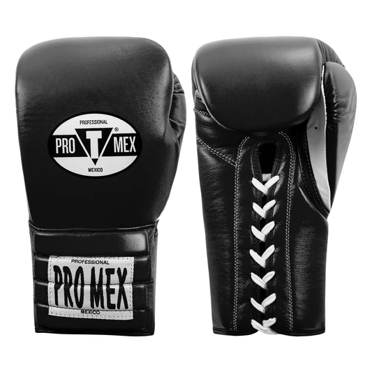 TITLE Pro Mex Lace-Up Boxing Gloves — Genuine Cowhide Leather