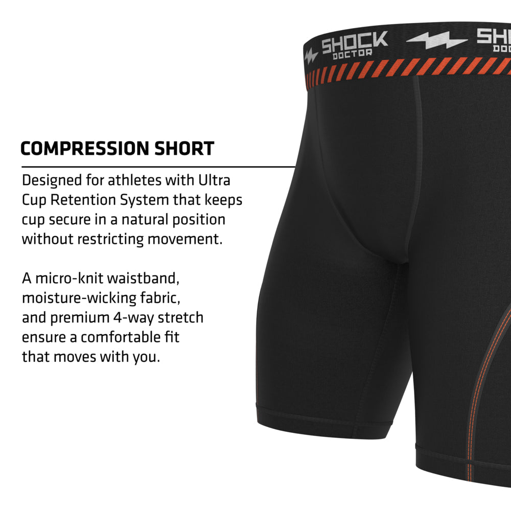 Shock Doctor Ultra Pro Compression Short with Ultra 2.0 Cup
