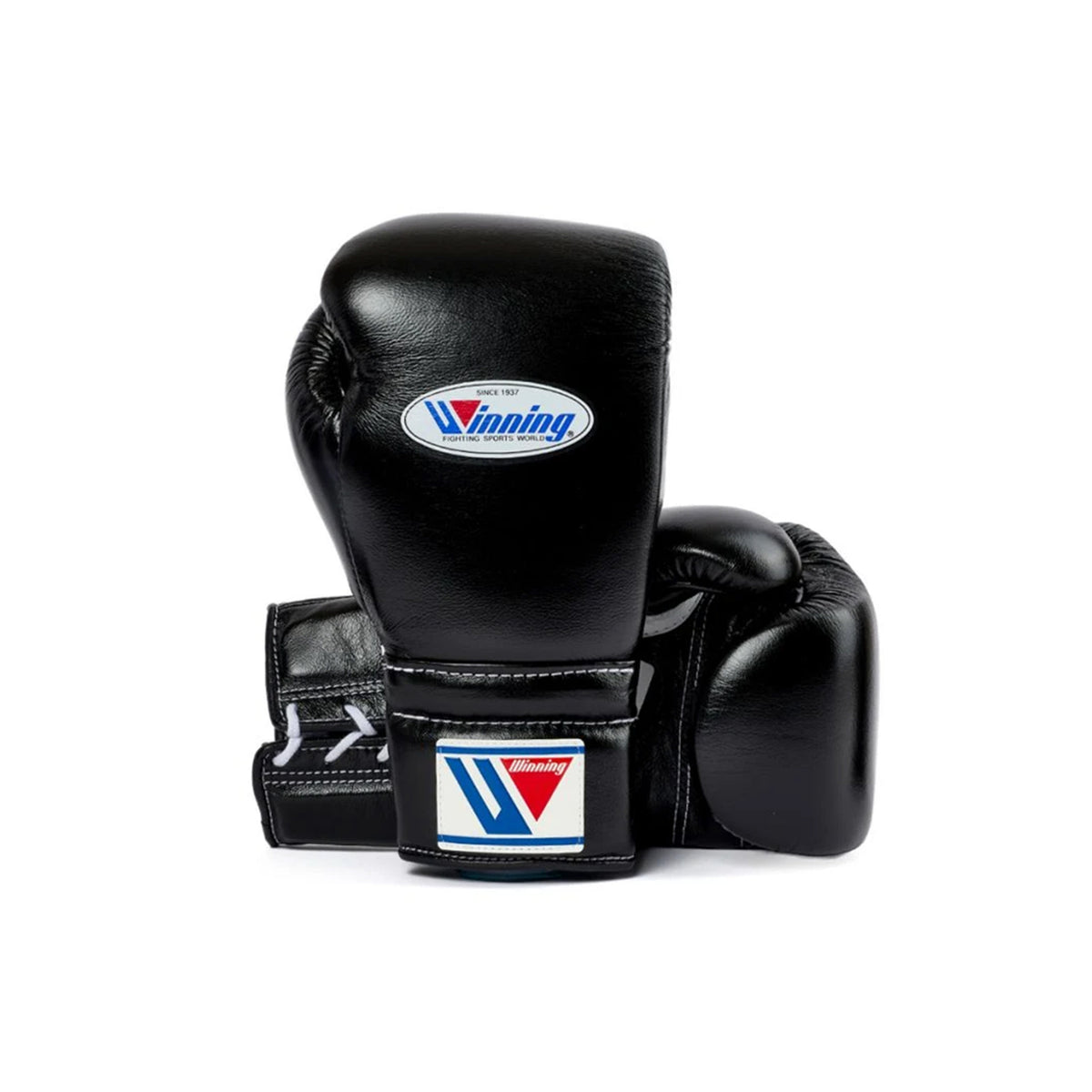 Winning Lace-Up Boxing Gloves Black