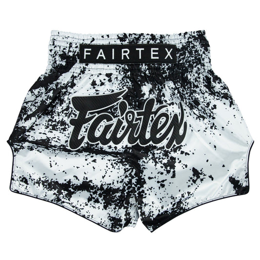 FAIRTEX MUAY THAI SHORTS - BS1948 GRUNGE WHITE