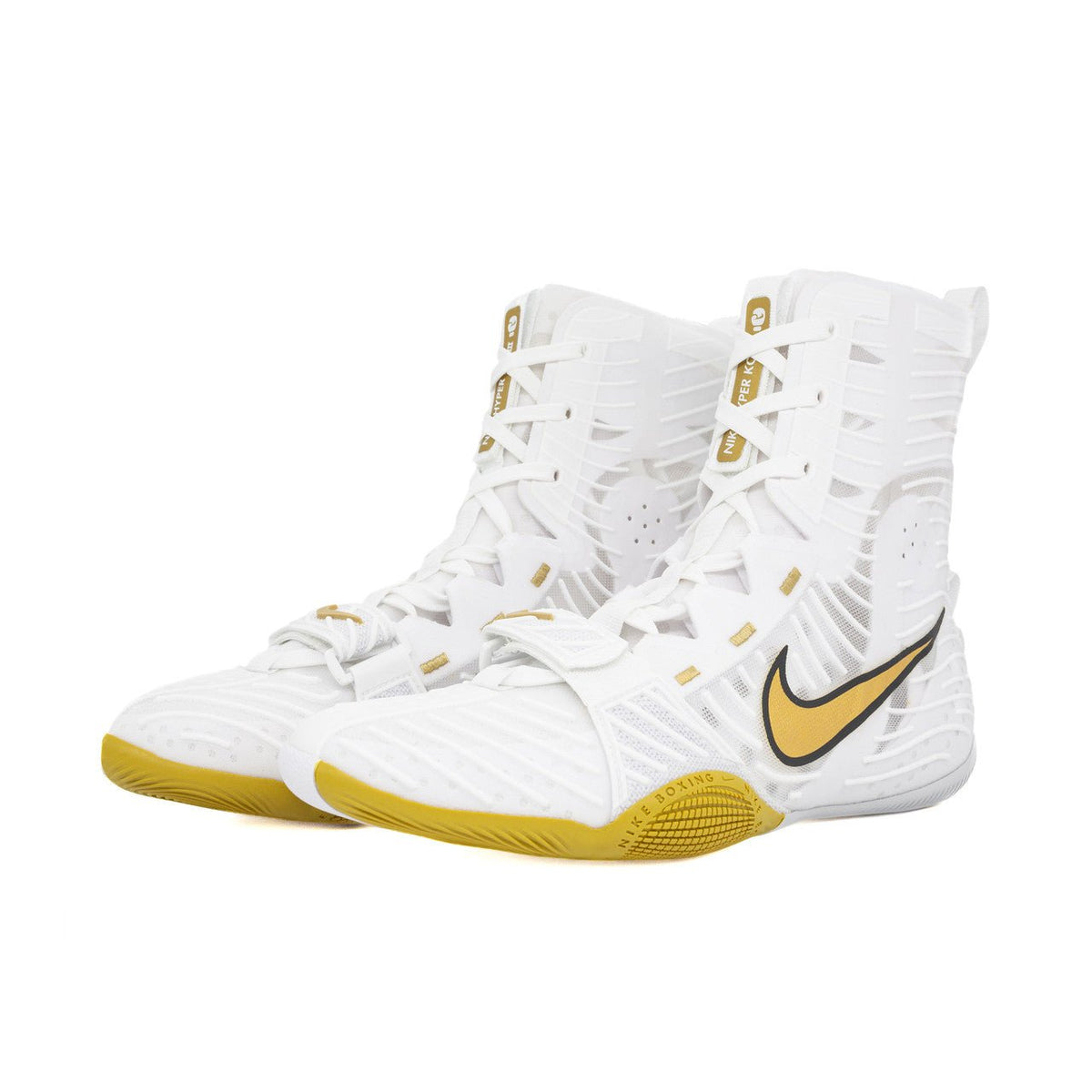 Nike HyperKO 3 Boxing Shoes - White/Gold [PRE-ORDER]