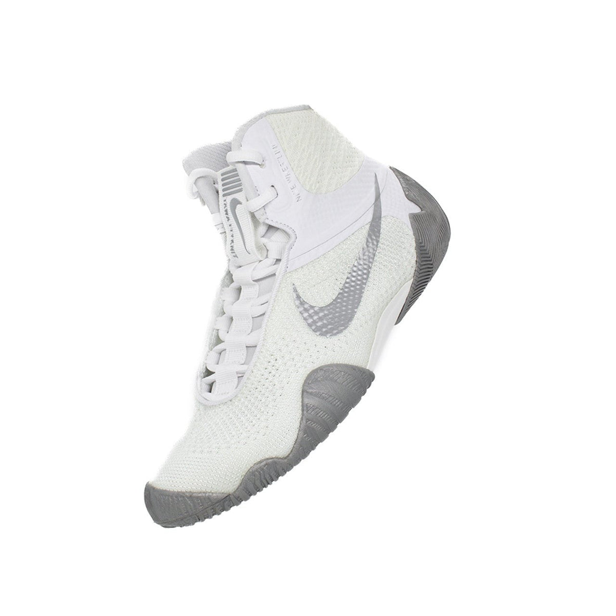 Nike Tawa Wrestling Shoes - White/Metallic Silver