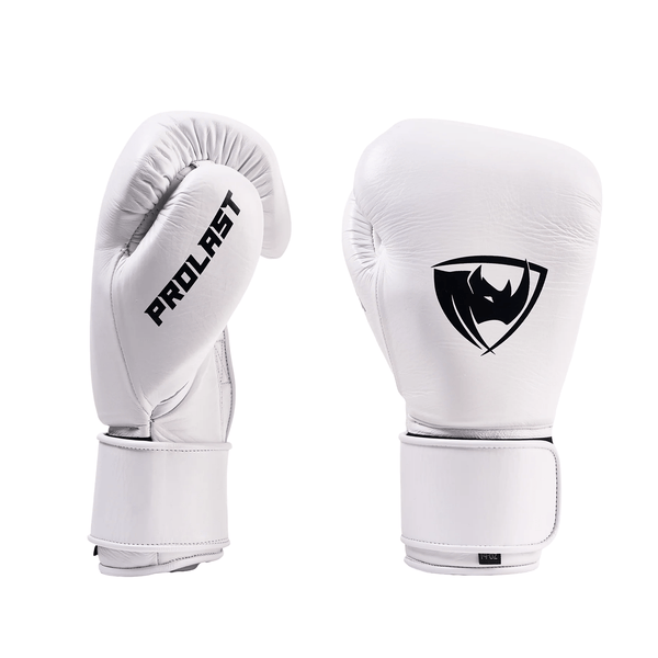 Prolast PG Professional Boxing Gloves Columbian White - Velcro ( Hand Made )