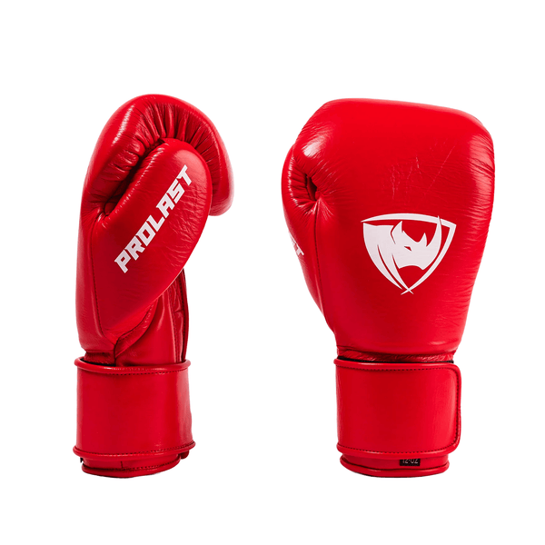 Prolast PG Professional Boxing Gloves Crimson Red - Velcro ( Hand Made )