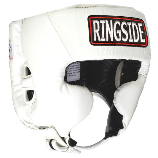 Ringside USA BOXING Competition Headgear - With Cheeks - White