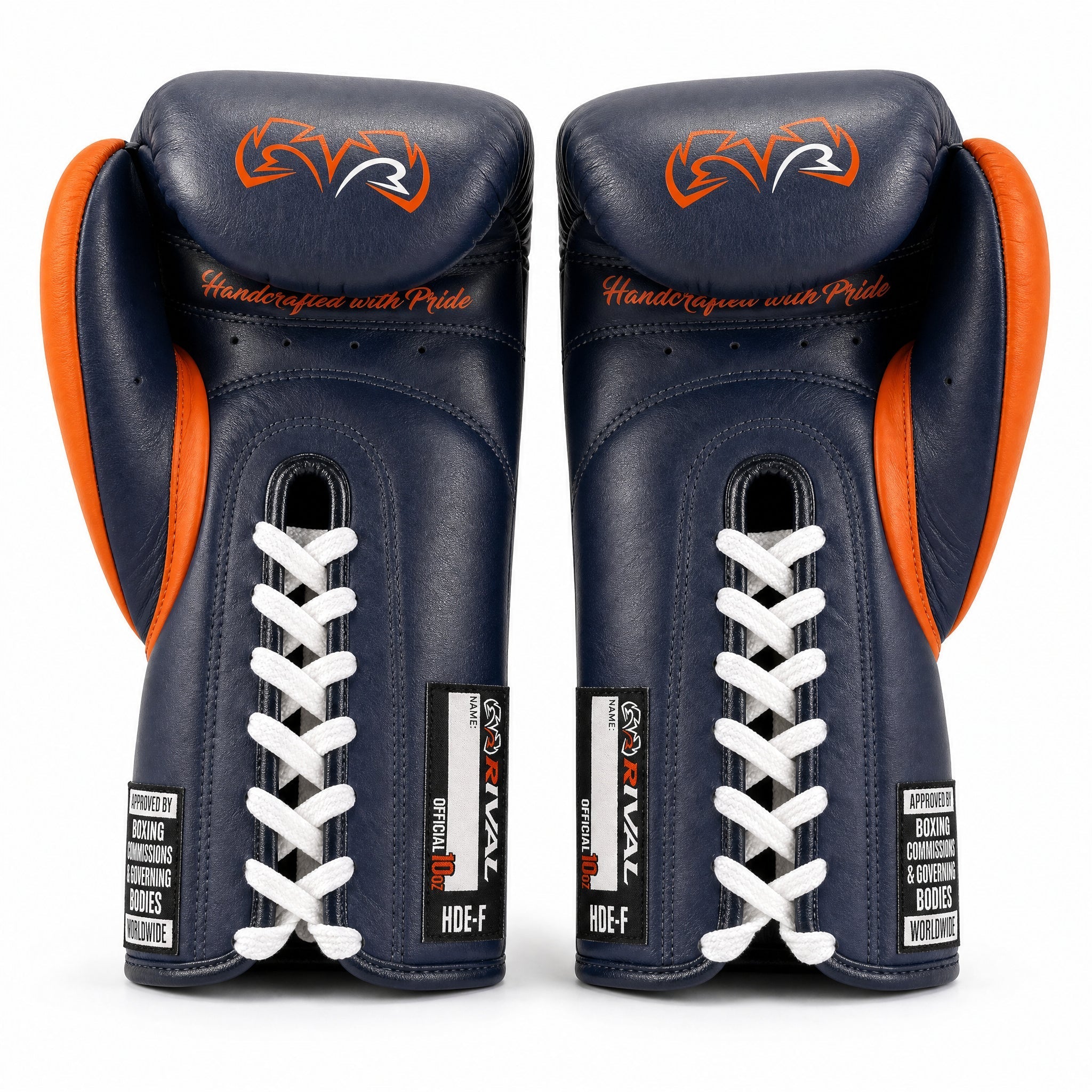 Rival RFX-Guerrero Pro Fight Gloves HDE-F – Navy & Orange Custom Colorway – 10oz