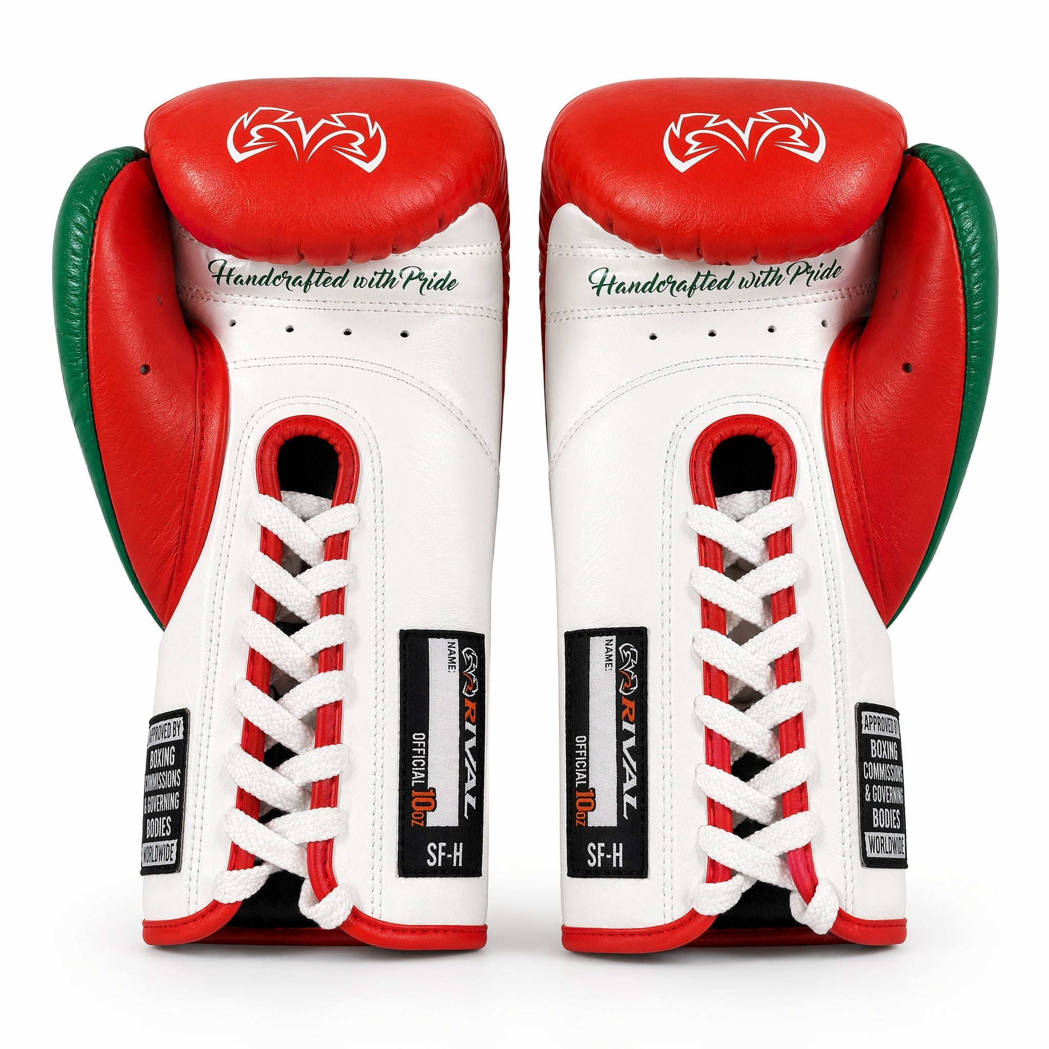 Rival RFX-Guerrero Pro Fight Gloves SF-H – Mexico Tricolor Custom Colorway – 10oz