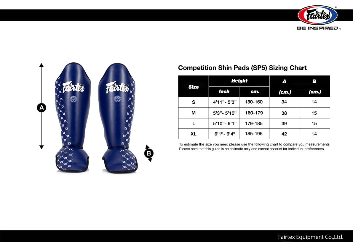 Fairtex Leather Kanpeki COMPETITION SHIN PADS