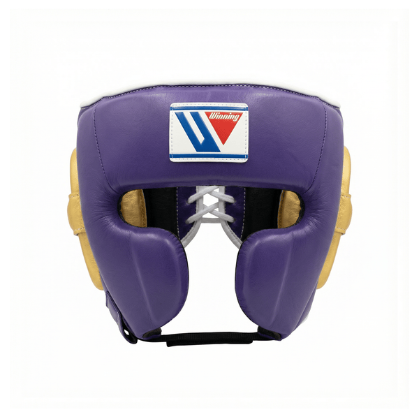 Winning Custom Cheek Protector Headgear - PURPLE / GOLD