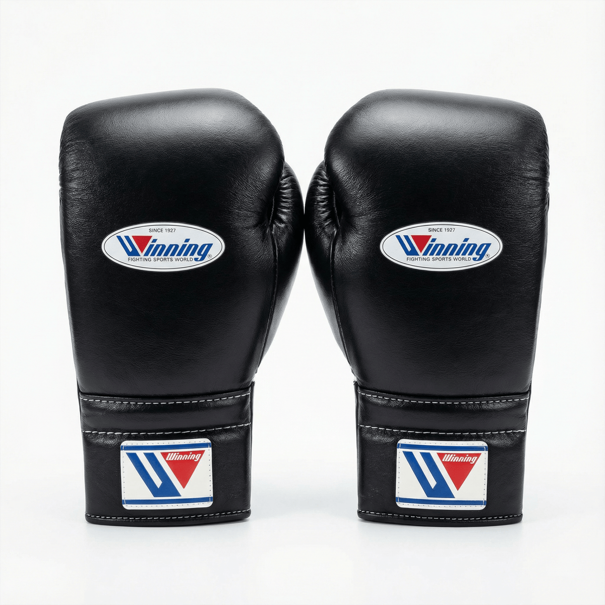 WINNING LACE-UP BOXING GLOVES - BLACK
