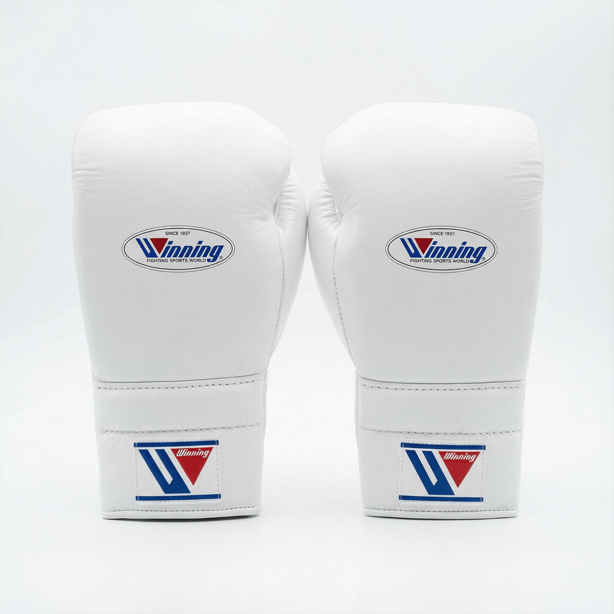 WINNING LACE-UP BOXING GLOVES - WHITE