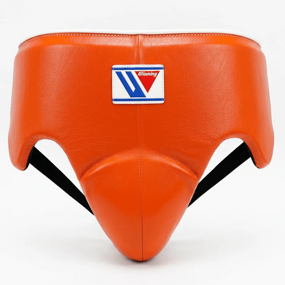 Winning Orange Set - Headgear, Groin Protector & 16oz Gloves