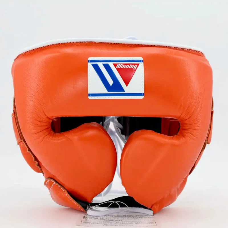 Winning Cheek Protector Headgear - Orange (Orange Set)