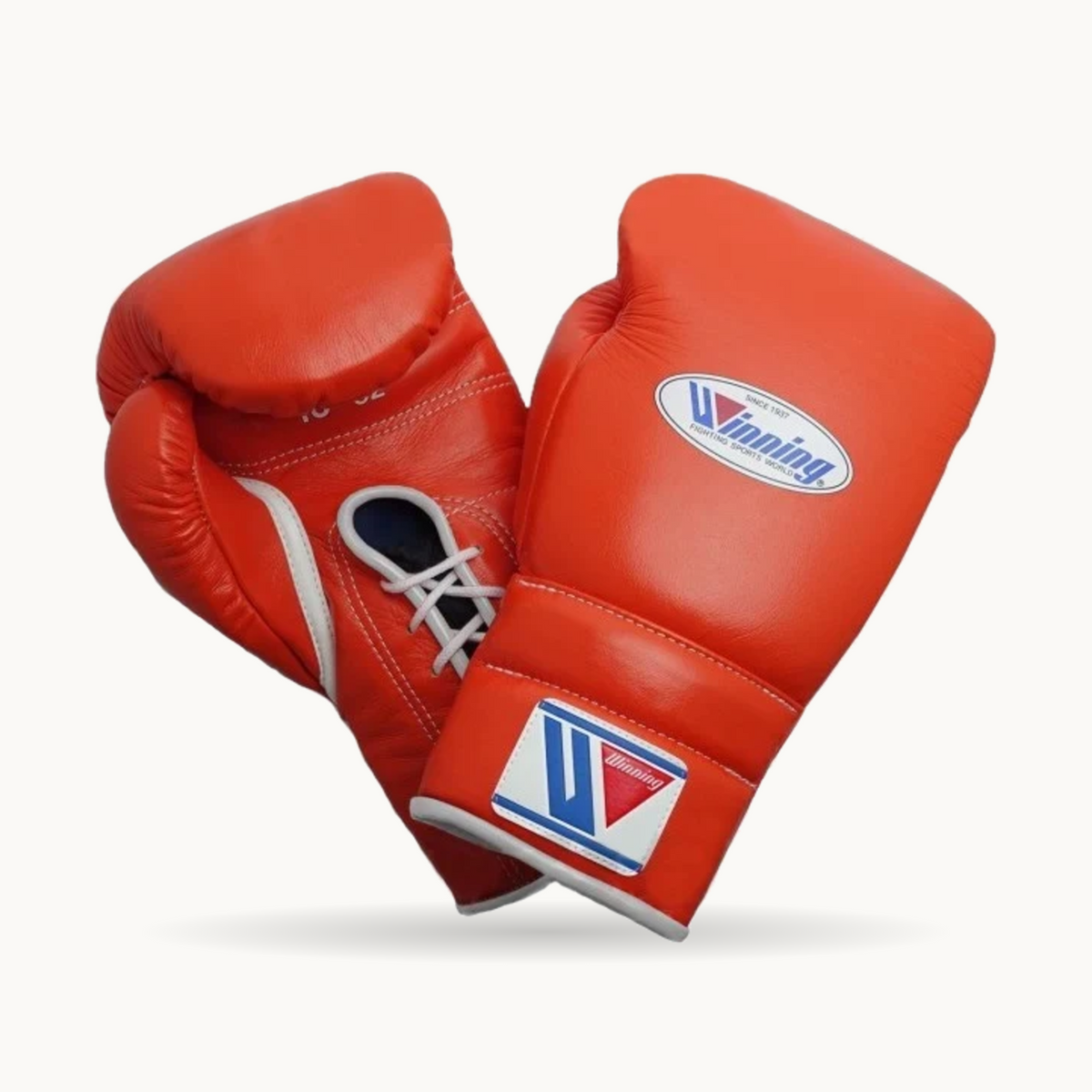 Winning Orange Set - 16oz lace-up gloves